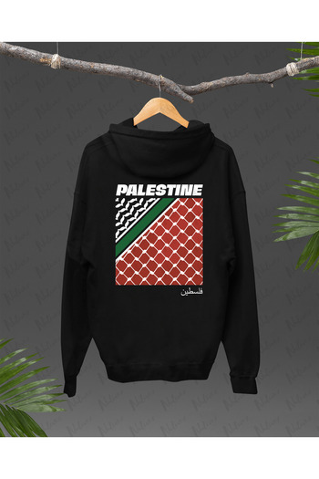 Nulivez Palestine Design Back Printed, High Quality Unisex Oversize Hoodie