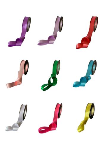 EL İŞİ DİY CRAFT Satin Fabric Ribbon 2 cm X 35 Meters Handcrafted Gift Wrapping DIY Decoration Ribbon Bow