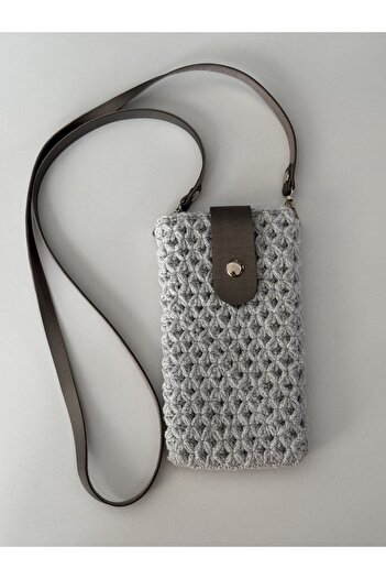Miliva Phone Bag with Cover |   Knitted Phone Bag |   Handmade Phone Case