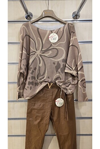 Park Moda Mercerized Blouse Mixed Floral Pattern