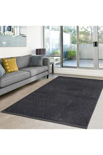 AGORATEKSTİL Embossed Fluffy Non-Slip Rug OPPO
