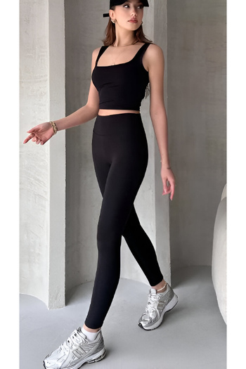 Mio Boutiques Flat Scuba Tights with Interior Sharpening