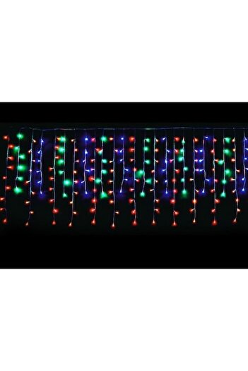 GOLD MARKET Outdoor Fringed Curtain Christmas Installation IP44, 20 m x 0.7 m, 572 LEDs, 8 light effects