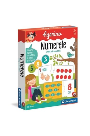 CLEMENTONI Clementoni educational game, Numbers: learn to count", 3+ years, bilingual RO/EN