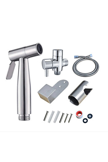 Seezesol Solution Shower set for intimate hygiene, bidet function, flexible hose+faucet+bidet sprayer