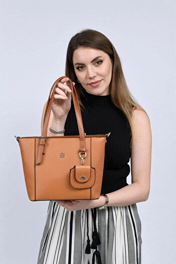 SOSELA Women's Tan Strap Hand and Shoulder Bag 67-8027