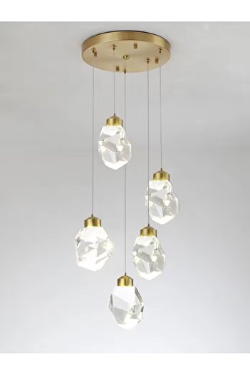 KARAZ 5-light crystal chandelier
