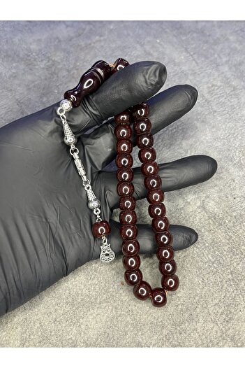 Mos Tespih Ottoman Similar Rod Clamping Amber Prayer Beads