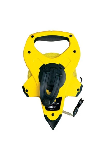 Stanley 2-34-772, Open Reel Tape with Fiberglass Band 30m, PowerWinder, Tru-Zero Hook, Fast Reeling