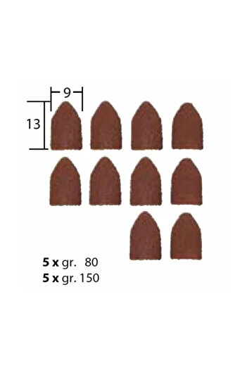 JollyMag Set with tapered corundum drums, 9x13 mm, GR 80 and GR 150, Proxxon 28987