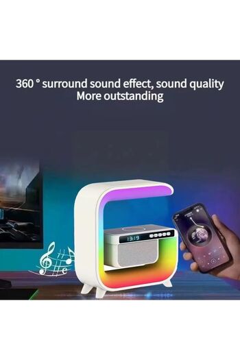 OEM Smart LED Lamp with Rapid Wireless Charger 15W and Speaker