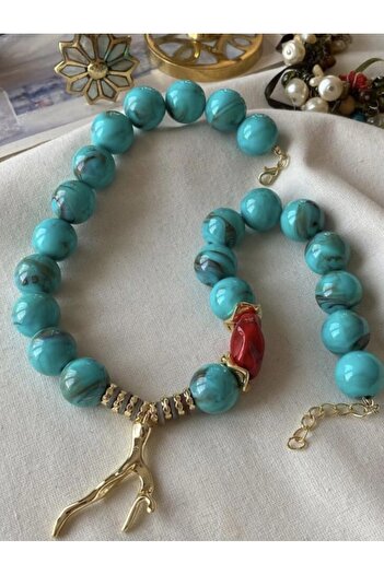 Butik Beaded Colorful Retro Necklace