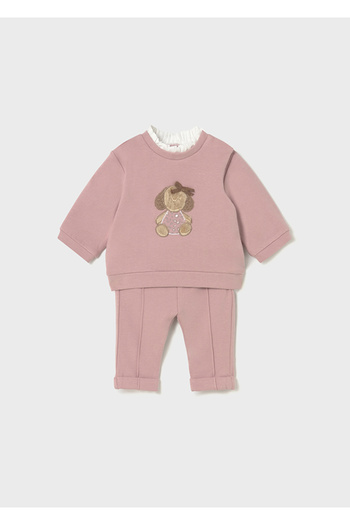 MAYORAL Newborn Girl Pants and Sweatshirt Set