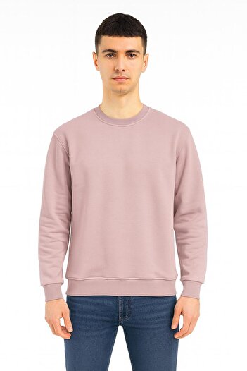 CLASSİCS MEN Men's Oversize Long Sleeve Crew Neck Sweatshirt-7383