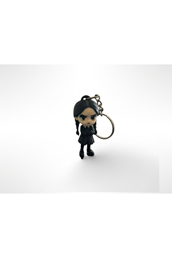 3D Dükkanı Wednesday Addams Figure Keychain