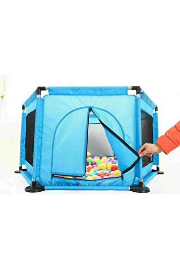 Picodino Baby Play Yard – Safety and Fun + 30 Balls, Blue