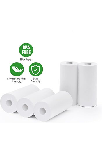 Universal Set 5 Rolls of Printer Paper for Instant Print Cameras for Kids,