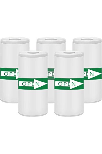 VALA Set 5 Adhesive Thermal Paper Rolls for Instant Photo Cameras and Thermal Printers, Vala® Paper
