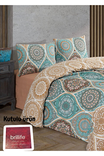 Brillife Boxed Cotton Double Bed Sheet Set 4 Pieces