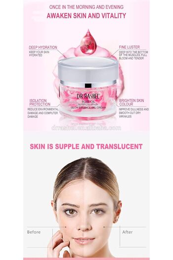 RASHEL Dr. Rose Oil Skin Gel Cream for Moisturizing and Brightening Skin, 50g