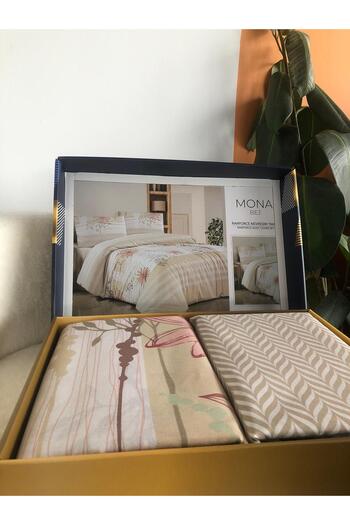 Bikaya Home New Box Double Duvet Cover Set |   Sheet Without Elastic Band |   Daily Use |   Luxury Boxed |   Dowry Chest