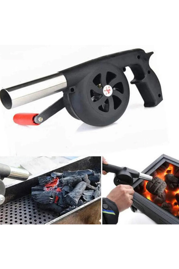 Generic Manual BBQ Air Blower, for quick ignition of charcoal in grills and fireplaces and for starting fires for trips and picnics