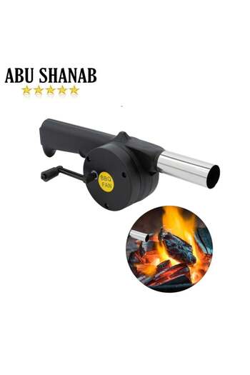 Generic Manual BBQ Air Blower, for quick ignition of charcoal in grills and fireplaces and for starting fires for trips and picnics