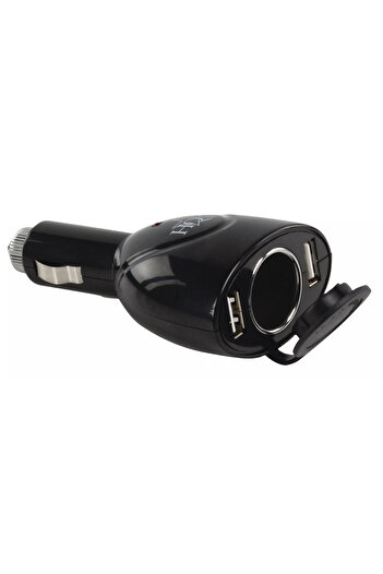 OEMN Car cigarette lighter power adapter dual USB 1A + female cigarette lighter slot HQ