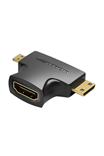 Vention HDMI adapter socket - micro HDMI plug and mini HDMI plug black AGFB0