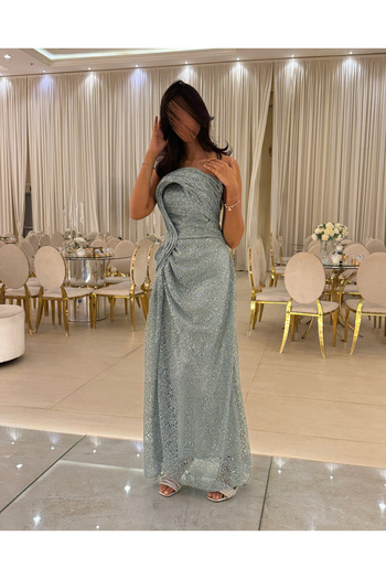 Generic Tiffany sequin evening gown with a luxurious holographic design