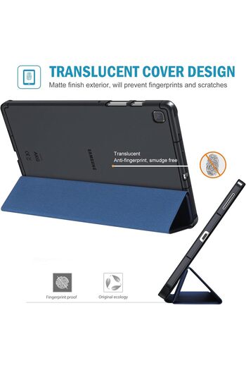 HYX Galaxy Tab S6 Lite 10.4” Slim Trifold Stand Folio Case with Soft Flexible Translucent Back
