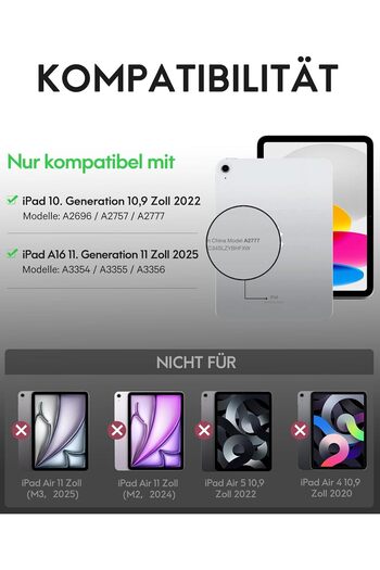 HYX iPad 10 Generation Case with Keyboard (10.9, 2022), 7 Colours Lighting, Multi Touch Trackpad