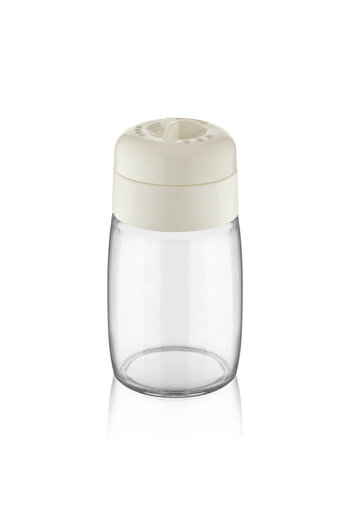 Mons 2 Pieces Salt and Pepper Shakers Spice Rack Qlux 3-Setting Glass Spice Rack Flat Transparent Spice Rack Salt Shaker C-00271