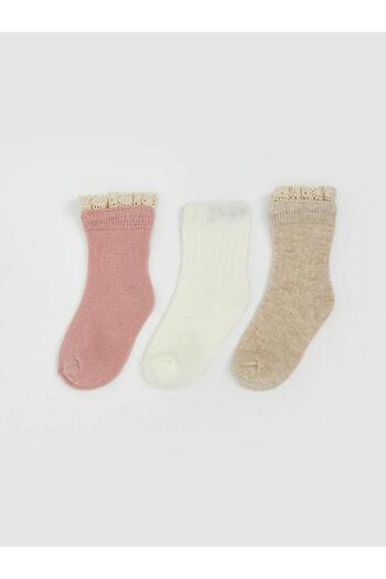 LC Waikiki Basic Baby Girl Socks 3-Piece (W5)