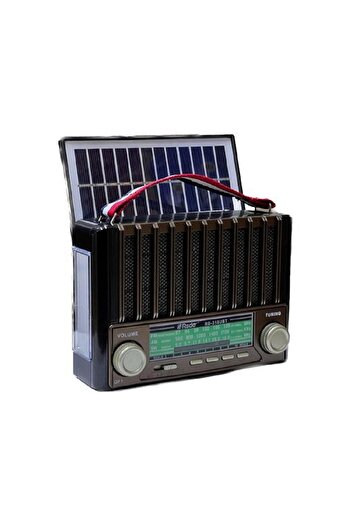 Rsdo Solar radio with 3 bands AM, FM, SW, Bluetooth, mp3, flashlight and battery RD-310UBT