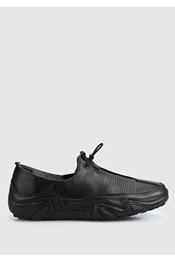 Eclipse Black Leather Women's Shoes