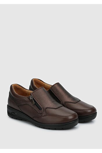 Eclipse Brown Leather Women's Shoes