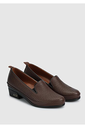 Eclipse Brown Leather Women's Shoes