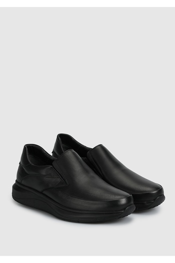 Eclipse Black Leather Men's Shoes