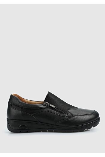 Eclipse Black Leather Women's Shoes