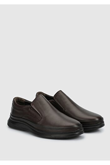 Eclipse Brown Leather Men's Shoes