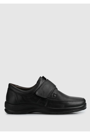 Eclipse Black Leather Men's Shoes