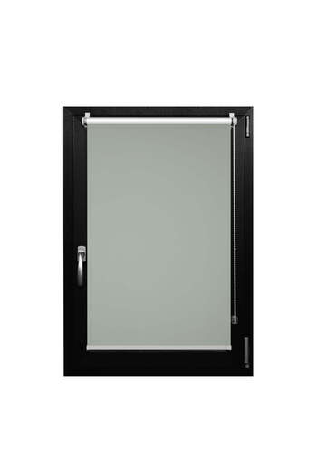 MC&A Amenajari Simple Textile Roller Blind, Opaque Greenish Grey, L 40 cm X H 200 cm