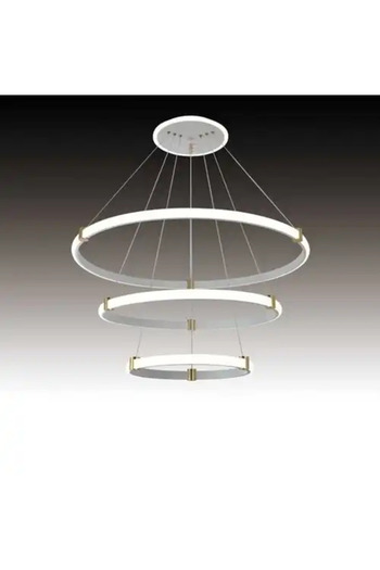 LED CONCEPT LED chandelier with three types of light, remote control, adjustable intensity, 115W, 80x80x100cm