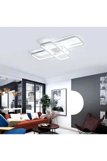 LED CONCEPT LED chandelier with three types of light, remote control, adjustable intensity, 68W, 57x35x10cm