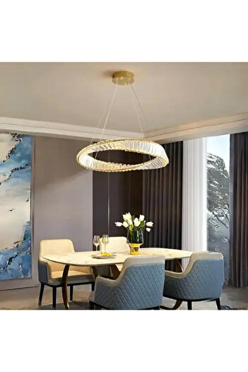 LED CONCEPT LED chandelier with three types of light, remote control, adjustable intensity, 70W, 60x60x100cm
