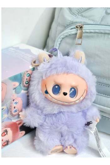 Pop Mart x Bobo & Coco Labubu Plush Keychain – Luck Purple Limited Edition Gift of Fortune Pack Of