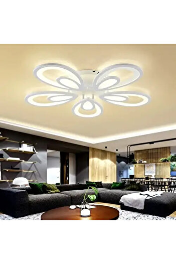 LED CONCEPT LED chandelier with three types of light, remote control, adjustable intensity, 160W, 50x50x10cm