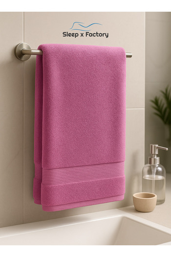 Sleep x Factory Hand Towel – 100% Cotton, Soft & Absorbent – 50x80 cm