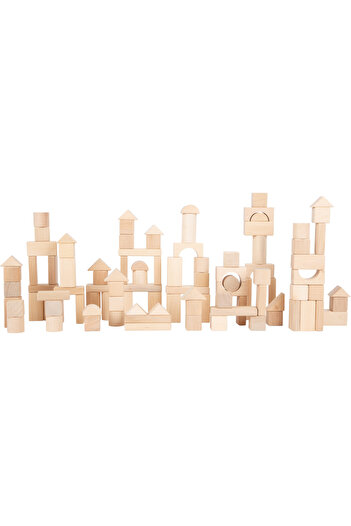 Small Foot Wooden building blocks, 50 pieces, Natural color